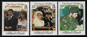 Фалкленды, Королевская Семья, 1986, 3 марки